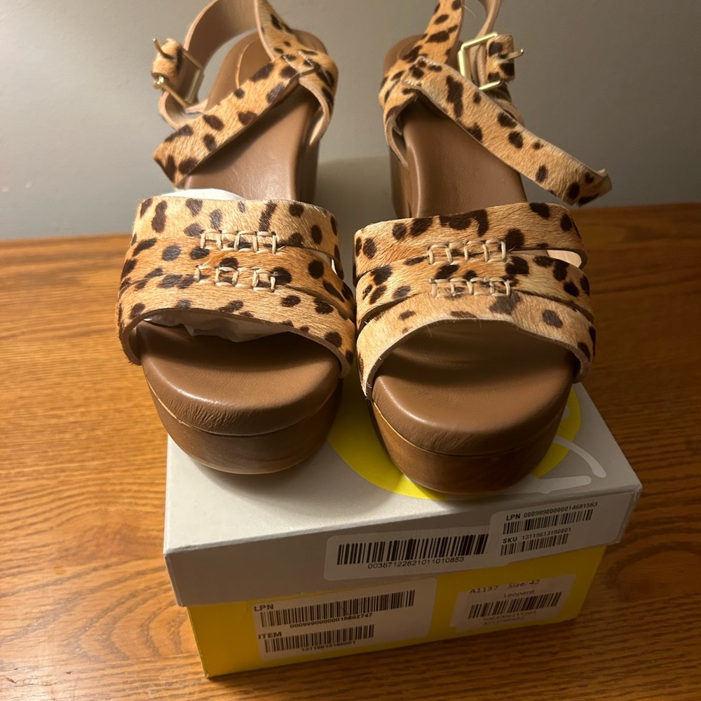 Boden Leopard Sandals